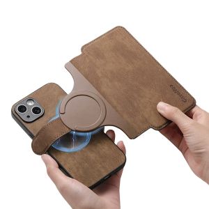 LS | Ví Da Từ Tính 2 Trong 1 Tháo Rời Được Tương Thích Magsafe Cho iPhone 17 Pro 16 15 14 13 12 Pro Max Plus 17 Air 16E - Chống Sốc Chống Xước