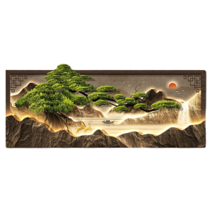 XIANGTUYIN | Luxury Guest Pine Sofa Background Wall Art