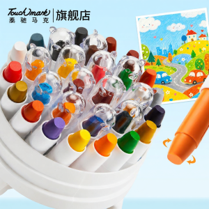 Touch mark | Smooth Washable Non-toxic Coloring Crayons 12 Colors
