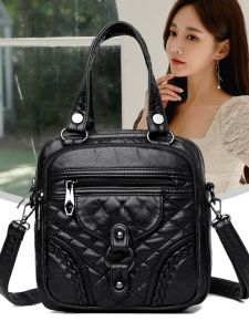 Túi Xách Da Mềm Thời Trang Cho Mẹ Túi Đeo Vai Đôi Túi Đeo Chéo Túi Xách Nữ Túi Xách Thường Ngày Cho Phụ Nữ Trung Niên Và Cao Tuổi