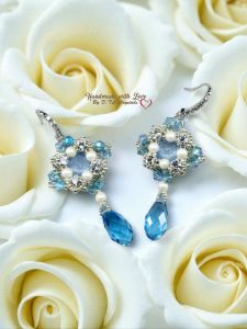 [D.T.C Crystals] Something Blue Earrings
