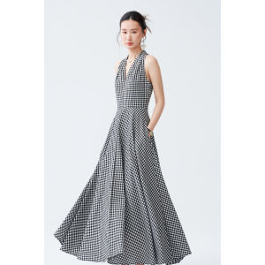 V-Neck Slimming Sleeveless Maxi Dress Summer Resort Style