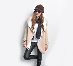 เสื้อกันหนาวมีฮู้ด โค้ทขนสัตว์ แฟชั่นเกาหลี