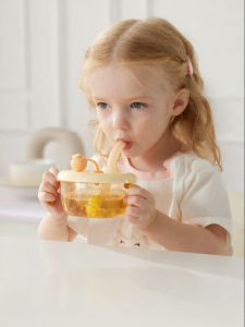 Usbettas | Baby Feeding Bowl with Suction Straw for Soup and Porridge