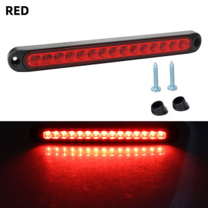 KEVANLY | 1pc Car Taillights 24V Red Warning Brake Lights Turn Signal Lamp Side LED Strips Rear Windscreen Parking Automotive Accessories