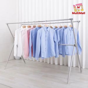 X MODEL - 2.2M Premium 304 Stainless Steel Drying Rack| Foldable Laundry Rack| Drying Rack| Laundry| Laundry Organiser| Drying Rack clothes| Drying clothe Folding| Cloth Laundry Drying Rack Retractable| Space Saving storage