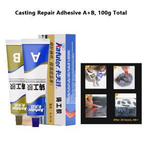 Kafuter 100g AB Metal Repairing Glue Waterproof Strong Adhesive For Iron Steel Auto Radiator Water Tank Special leakage Repair