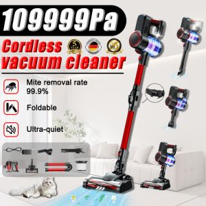 🌟Five-year warranty🌟109999Pa super suction smart nine-in-one cordless vacuum cleaner foldable no-dead-angle suction and mopping integrated vacuum cleaner