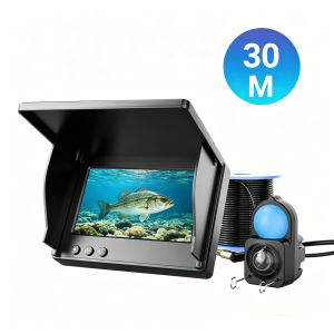 Winter Ice Fishing Underwater Camera 4.3" IPS Screen Infrared Night Vision 15M/30M Cable Fish Detector for River Fishing