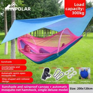 winpolar | Rainproof Sun Protection Mosquito Net Hammock Double Swings