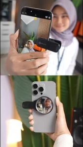 MQ-01 Mirror Clip HP Premium Klip Cermin HP untuk Selfie dan Konten dengan Kamera Belakang Aksesori Selfie Smartphone Variasi Warna Klip Cermin - Lazada
