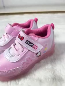 Renni - Sepatu Sneaker Anak LED motif HELLOKITTY Lucu / Sepatu Anak Perempuan Menyala