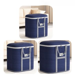 Large Capacity Oxford Cloth Moving Packing Bag for Clothes And Quilts Home Use Dustproof Storage Bag Nordic Style Pure Color