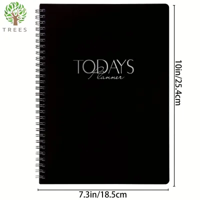 Undated 7 Days Weekly Planner Notebook with Hourly Schedule Meal Plan Expense Tracker and Water Intake Tracker
