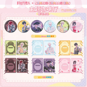 Dual Flash Transparent Card Standee Rotation Time Agent Sanrio Collaborative Brick Game Collectible Double Flash Badge