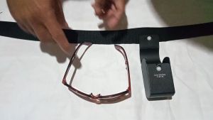 kacamata lipat  bisa diselip di ikat pinggang sabuk unik fashion pria wanita sunglasses laki perempuan - kaca mata hitam tidak silau murah