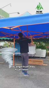 🔥HEAVY DUTY🔥 Durable 10x10ft Outdoor Canopy with UV Protection and High Temperature Resistance – Blue 24KG+/-