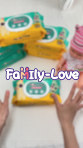 Aloe Vera Scent Baby Wipes 100 Sheets x 5 Packs | Wet Wipes Alcohol-Free Baby Wipes | 500 Sheets Total | Family-Love