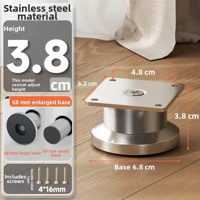 FULAIAN | Adjustable Furniture Support Feet for Cabinets Table Legs Sofa Legs TV Stands and Bed Legs