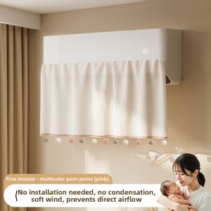 XIJIJIA | Anti Direct Airflow Curtain Universal Wall Mount No Installation