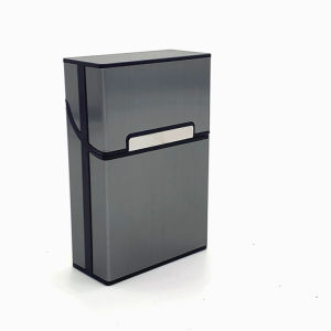 แบบพกพาอลูมิเนียมกรณีบุหรี่ปกติ King ขนาดพลาสติกซิการ์ยาสูบผู้ถือกล่องคอนเทนเนอร์อุปกรณ์สูบบุหรี่