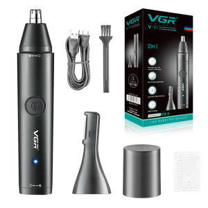 VGR | Máy Cắt Lông Mũi Và Tỉa Lông Tai Điện 2 Trong 1 VGR Có Thể Rửa Được Dành Cho Nam & Nữ Có Thể Sạc Lại Dùng Được Cho Cả Râu Và Lông Mày