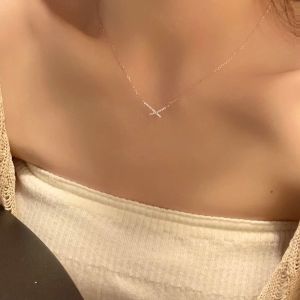 Rose Gold Necklace New 2025 Luxury Minimalist High-End Clavicle Chain Accessory Valentines Day Gift for Girlfriend
