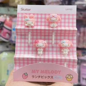 Adorable Sanrio Cute Cinnamon Dog Fruit Forks Mealtime Accessories Hellokitty Design Resin Material Compact Size for Dessert Snacks