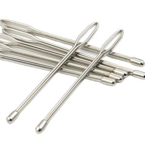 2pcs Stainless Steel Garment Clips Sewing DIY Tools Elastic Band Tape Punch Cross Stitch Threader Wear Rope Elastic Clamp