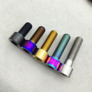 M10x1.25x20ไทเทเนียม1ชิ้น25 30 35 40มม. หัวเสียบหกเหลี่ยมฝาเกลียวอัลเลนด้าย1.25มม.