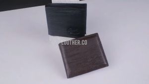 Dompet Lipat Hitam Pria Sintetis Polos