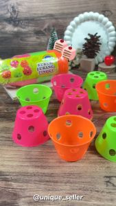 [Isi36] Cetakan Kue Kukus Lubang Plastik 6.5 cm / Cetakan Kue Kukus Lubang / Cetakan Kue Mangkok / Cetakan Bolu Kukus Lubang BL Product isi 12