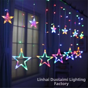 Solar Remote Control Star Decoration Lights