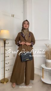 ALYAHIJAB - Jejak Wali Scarf Jilbab Segiempat Motif Printing