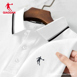  Mens Short Sleeve Polo Shirt Breathable White Casual Fashion Summer T-Shirt Comfortable Polyester Half Sleeve Top