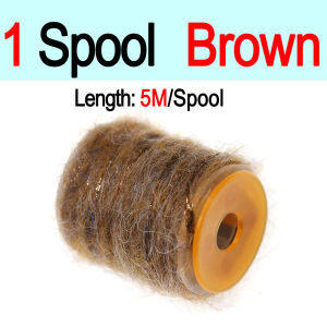 5 Meter/Spool Dirty Bug Yarn Dubbing Fishing Fly Tying Materials Mottled Dub Rope For Tying Shrimps Caddis Baetis Nymph Fly