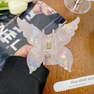 Kẹp Tóc Hình Bướm Chất Liệu Acetate Kiểu Pháp Ngọt Ngào Kẹp Tóc Retro Nhiều Màu Sắc Phụ Kiện Trang Trí Tóc Dài Cho Mùa Hè