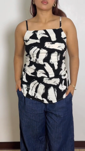 Rio Square Neck Linen Top  JUSTHIS CLOTHING