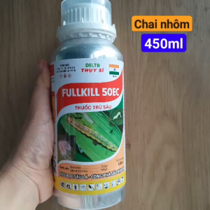 Fullkill 50EC  Chai nhôm 450ml -  hoạt chất Permethrin 500g/ lít- Đặc trừ bọ xít sâu cuốn lá nhỏsâu xanh rệp sáp mọt đục cành