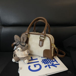 Vintage Soft Leather Crossbody Bag Womens 2025 New Fashion Versatile Single Shoulder Slant Bag Commuting Small Square Bag