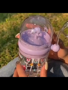 BOTOL AIR MINUM ANAK KARAKTER AIR MANCUR PAUS / BOTOL LUCU CUTE KARAKTER