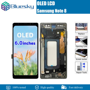 AMOLED LCD For SAMSUNG Galaxy Note 8 LCD N950 N950F Display Touch Screen Glass Digital With Frame Replacement