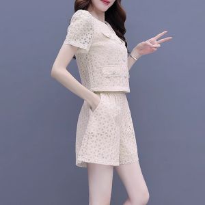 French Design Leisure Slim Fitting Two-piece Set