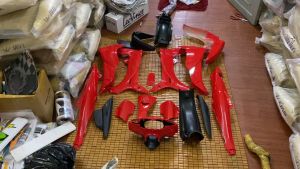 Bộ vỏ nhựa xe máy Jupiter V hàng Việt Nam loại 1 màu Đỏ