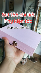 phụ kiện tóc set 156 chi tiết hộp phụ kiện tóc làm quà tặng