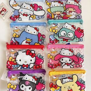 Sanrio | Sanrio Hello Kitty PVC Zipper Pouch Waterproof Transparent Storage Bag for Coins Cosmetics