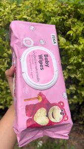 กระดาษทิชชู่เปียก PIKA ขนาดใหญ่ 1ห่อมี 80 แผ่น ทิชชู่เปียก แผ่นใหญ่จัมโบ้