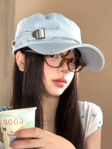 BAOYINFEI | Flattering Metal Button Jeans Mao Hat