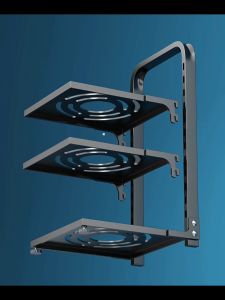 2-4 Tier Kitchen Pan Organizer Pot Rack Adjustable Under Sink Countertop Multipurpose Rack