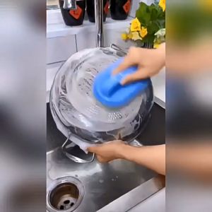 Yo-Fun Large multi-function handle sponge brush professional special sponge brush hearth lavatory tank bath brush pot